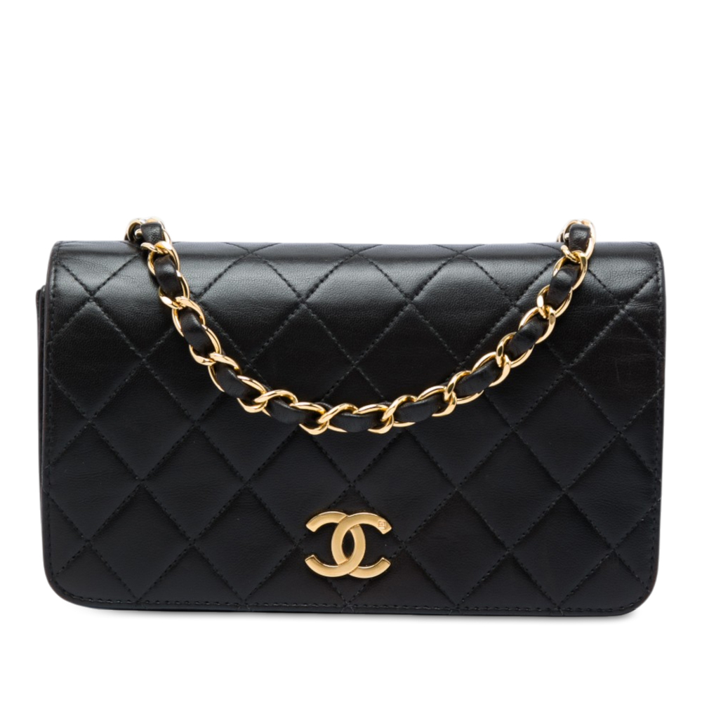 Pre-Loved Chanel CC Quilted Lambskin Full Single Flap